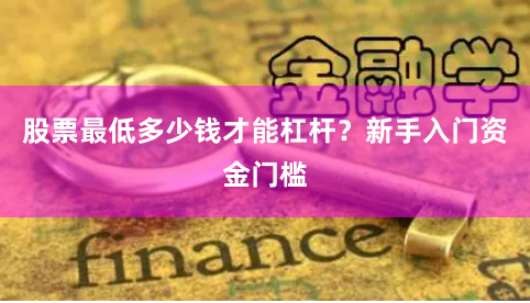 股票最低多少钱才能杠杆？新手入门资金门槛